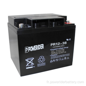 12V 38Ah Batterie de hautes acides au plomb